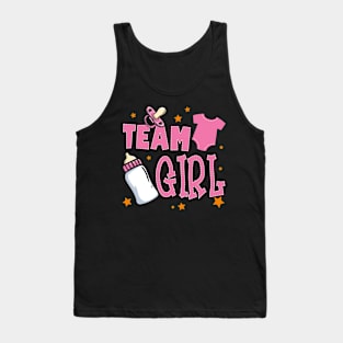 Team boy team girl Gender reveal tee Gender Party Giift For girl Kids Tank Top